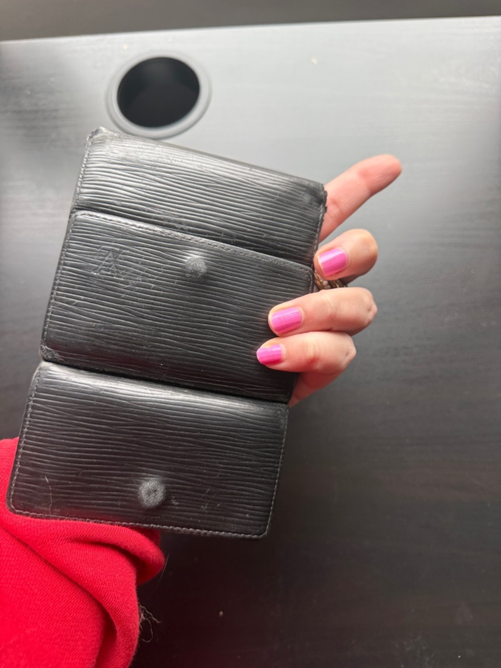 Louis Vuitton Black Epi Leather Compact Wallet - Picture 10 of 12